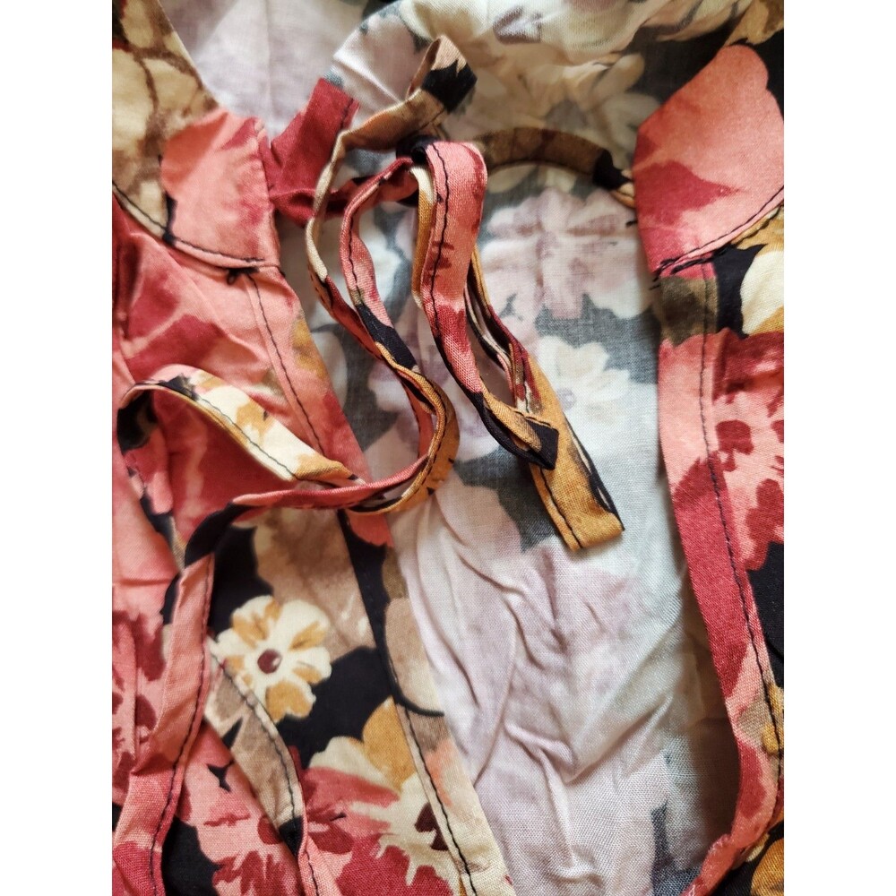 Cupshe Romantic Bouqet Floral Notched Neck Short Sleeve Mini Dress Size S - Picture 10 of 16
